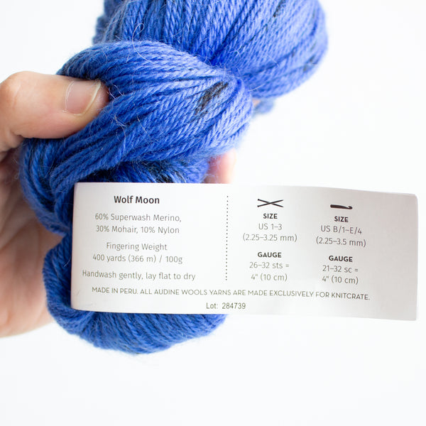 Bundle #49- Knitcrate Audine Wools- Cloud Sock