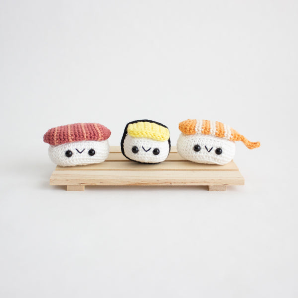 Crochet Pattern: Sushi Set, PDF Amigurumi Pattern