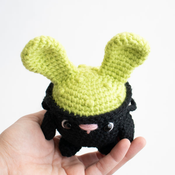 Crochet Amigurumi Cauldron Bunny- Ready to Ship