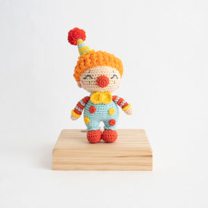 Crochet Amigurumi Clown- Ready to Ship