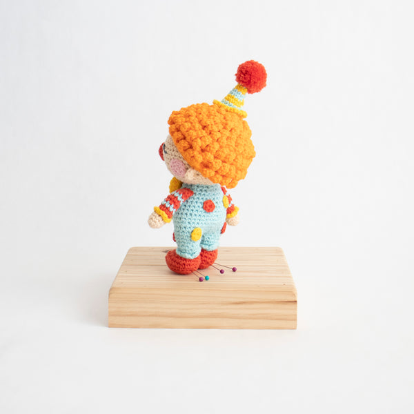 Crochet Amigurumi Clown- Ready to Ship