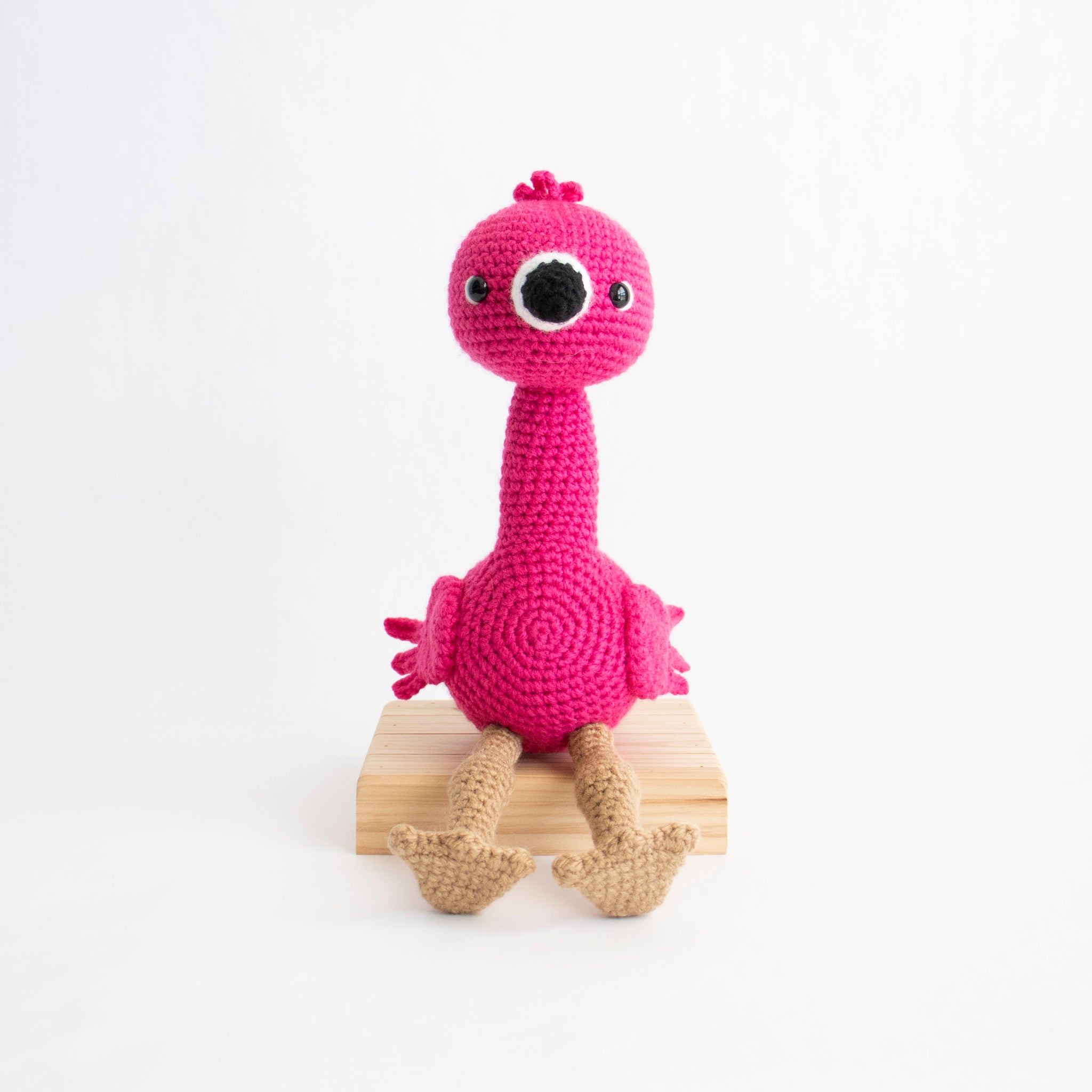 Crochet Amigurumi Flamingo- Ready to Ship