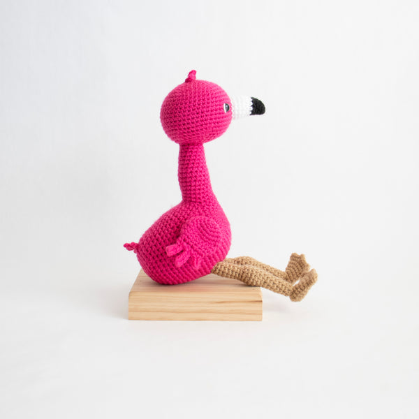 Crochet Amigurumi Flamingo- Ready to Ship