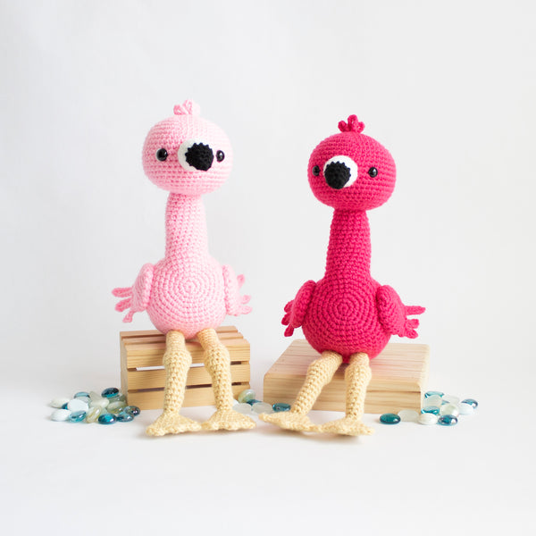 Crochet Amigurumi Flamingo- Ready to Ship