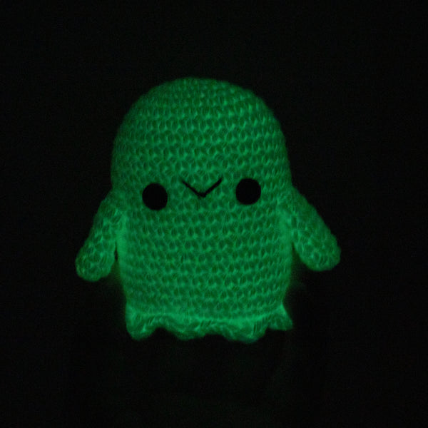 Crochet Amigurumi Glo Ghost- Ready to Ship