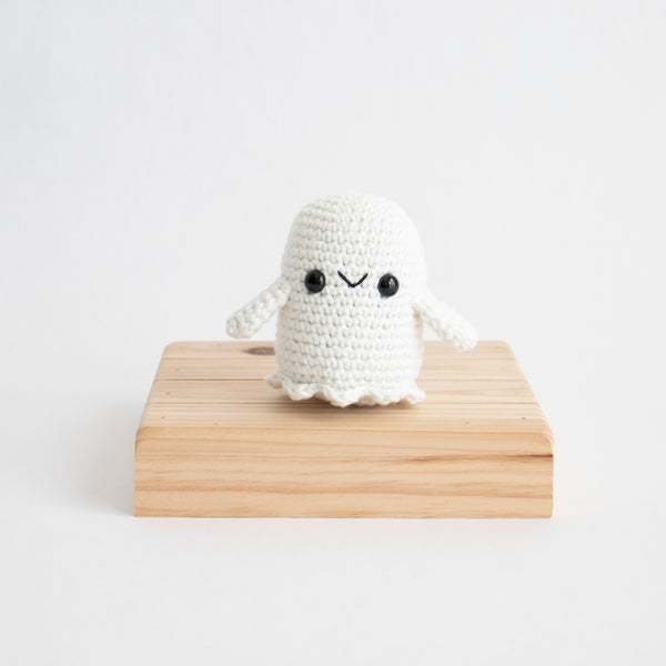 Crochet Amigurumi Glo Ghost- Ready to Ship