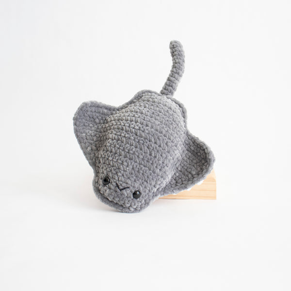 Crochet Amigurumi Manta Ray- Plush- Ready to Ship