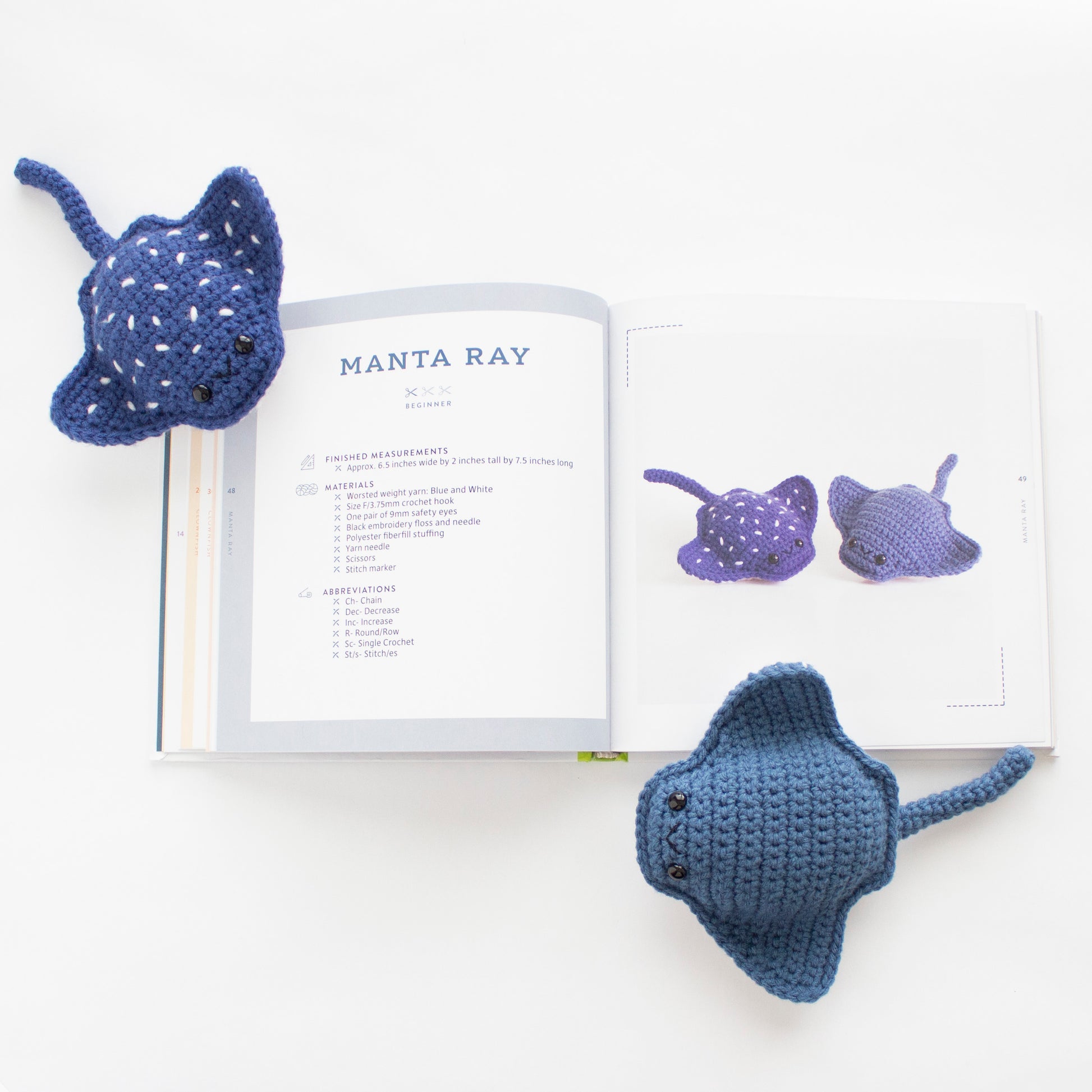 Animal Amigurumi Adventures v1 - Manta Ray Crochet Pattern