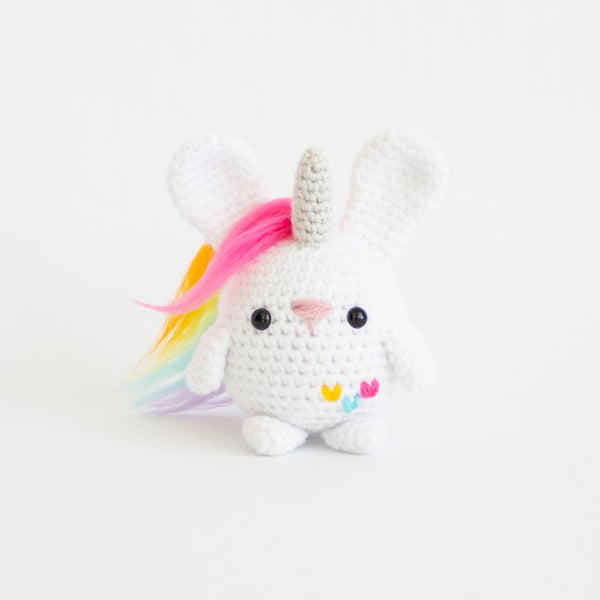 St Patrick's Day Seasonal Crochet Chubby Bunny Pattern - Amigurumi Unicorn